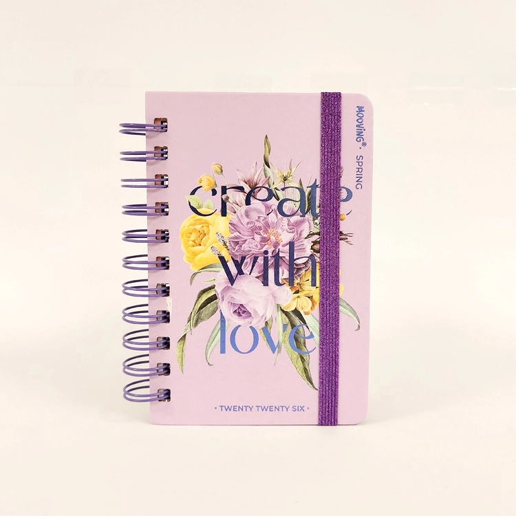 Agenda Mooving 2026 Spring Create With Love 10x15 cm 2 Dias por Pagina con Espiral Art.1402128